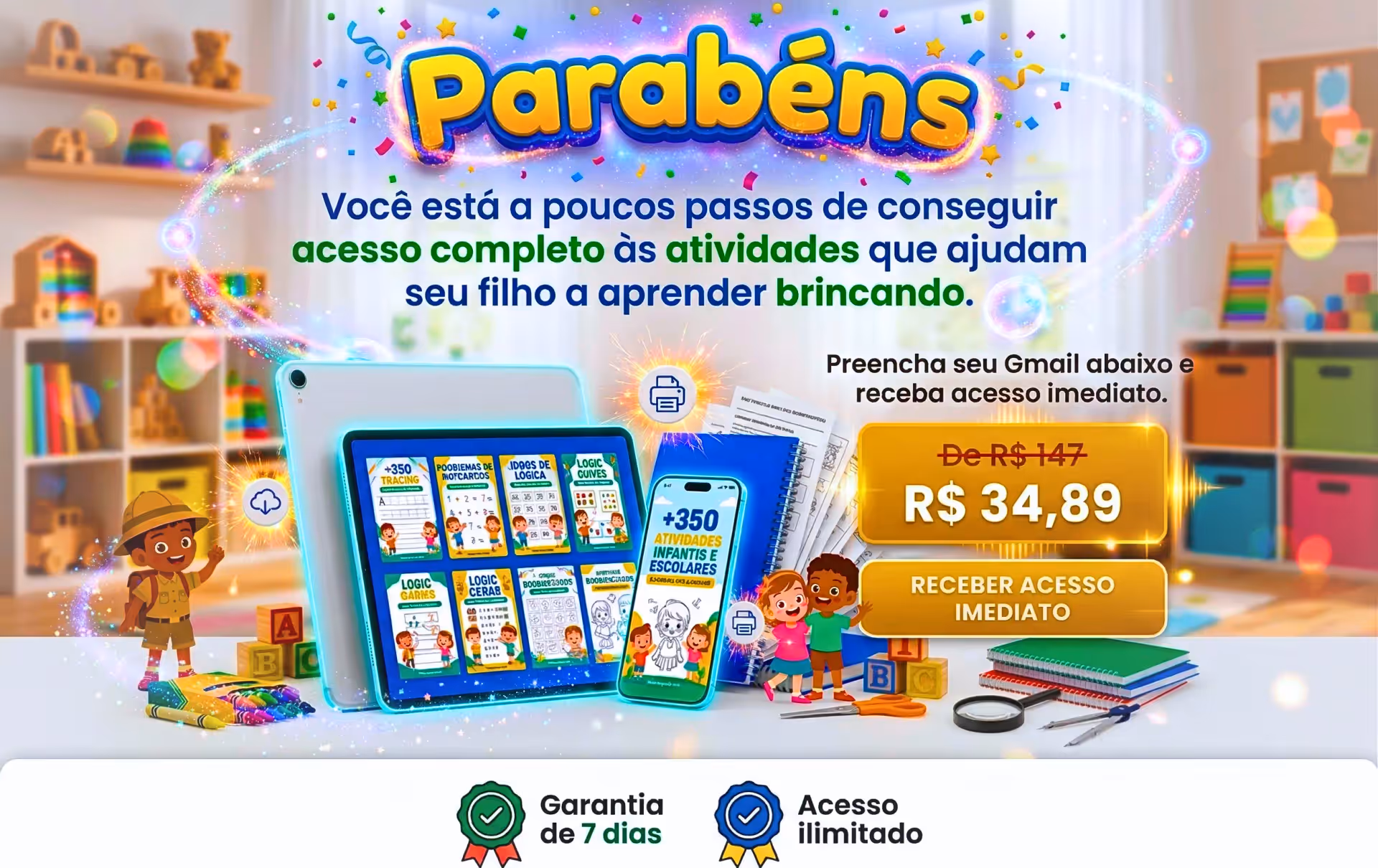Acervo Completo: +350 Atividades Infantis